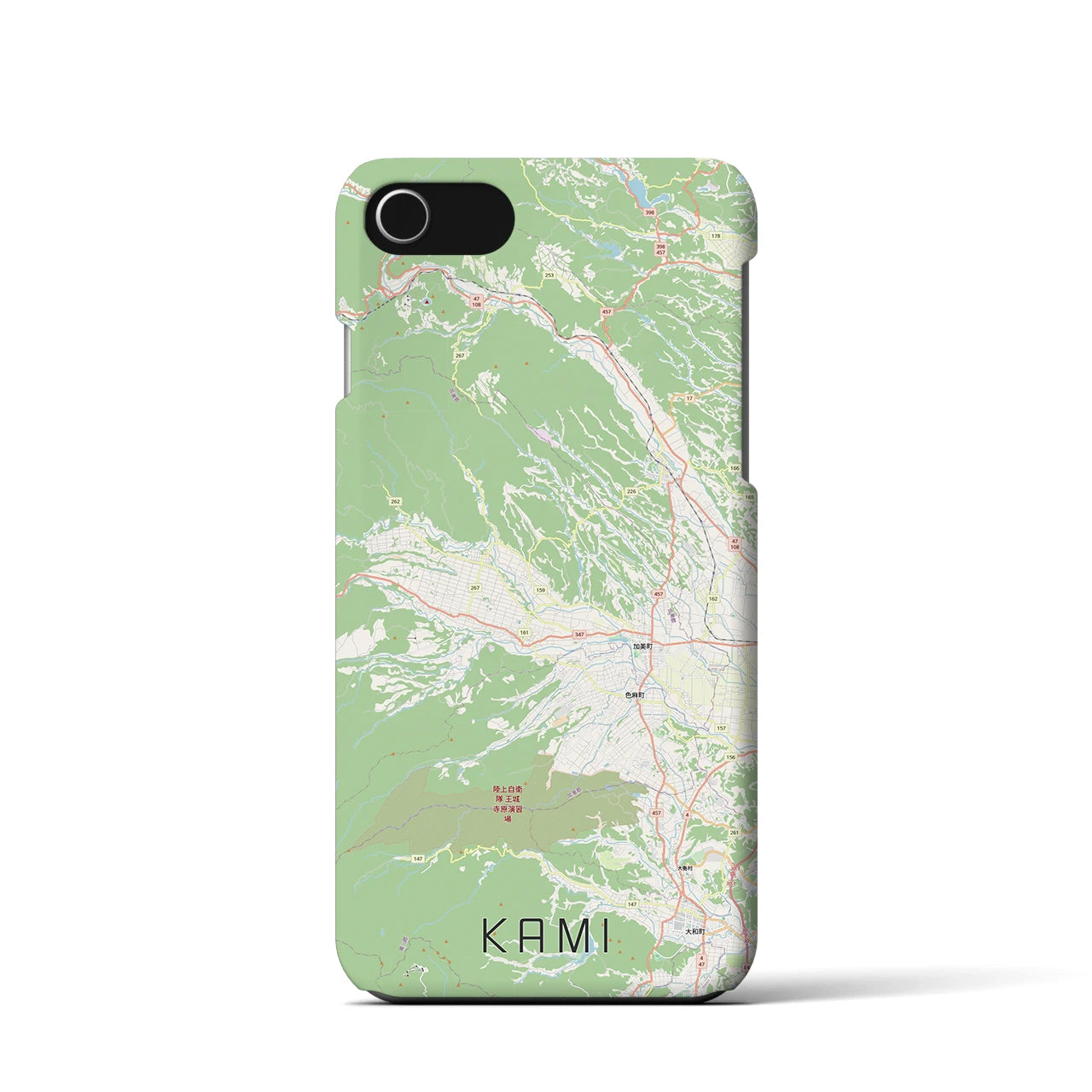 【加美(宮城県)】地図柄iPhoneケース(バックカバータイプ)