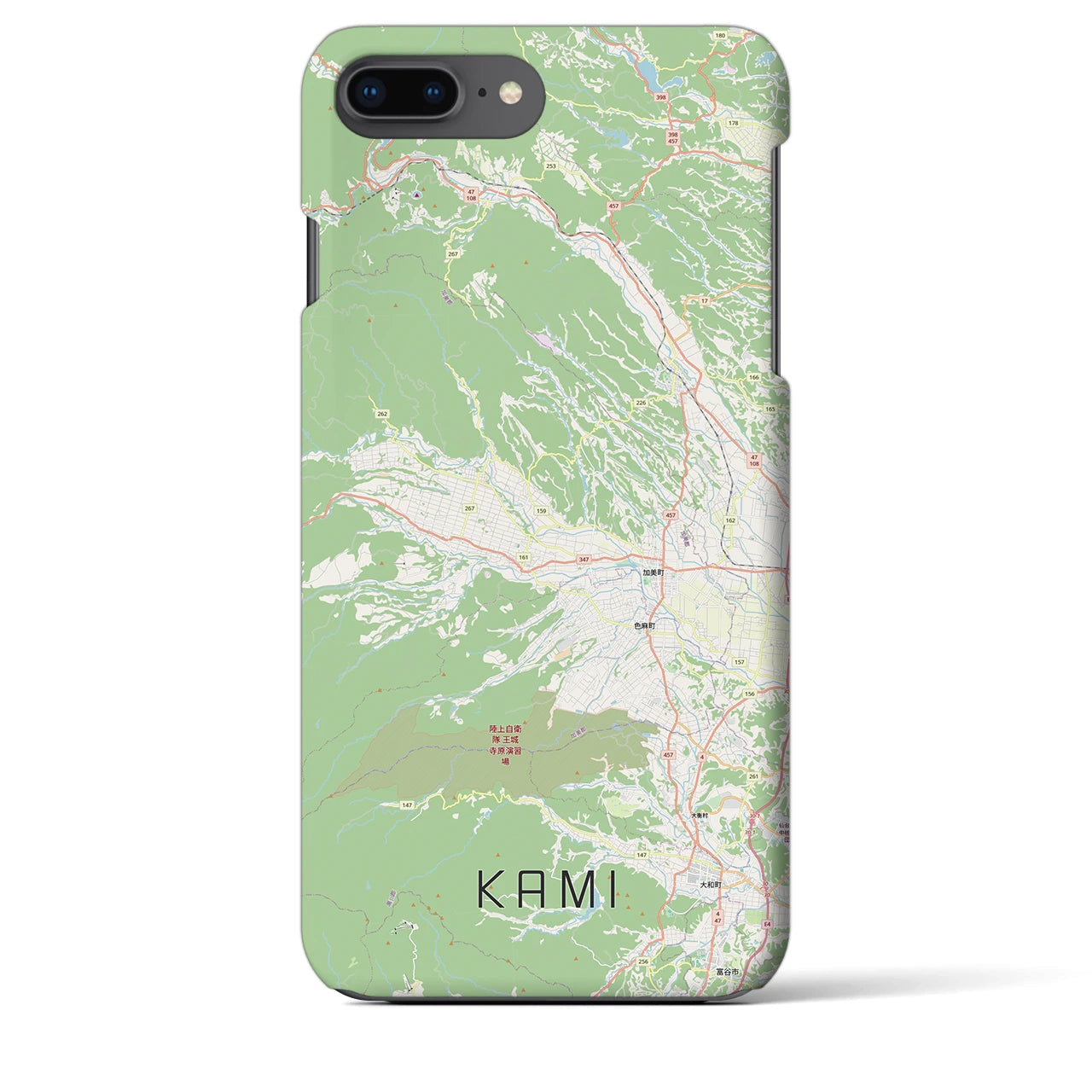 【加美(宮城県)】地図柄iPhoneケース(バックカバータイプ)
