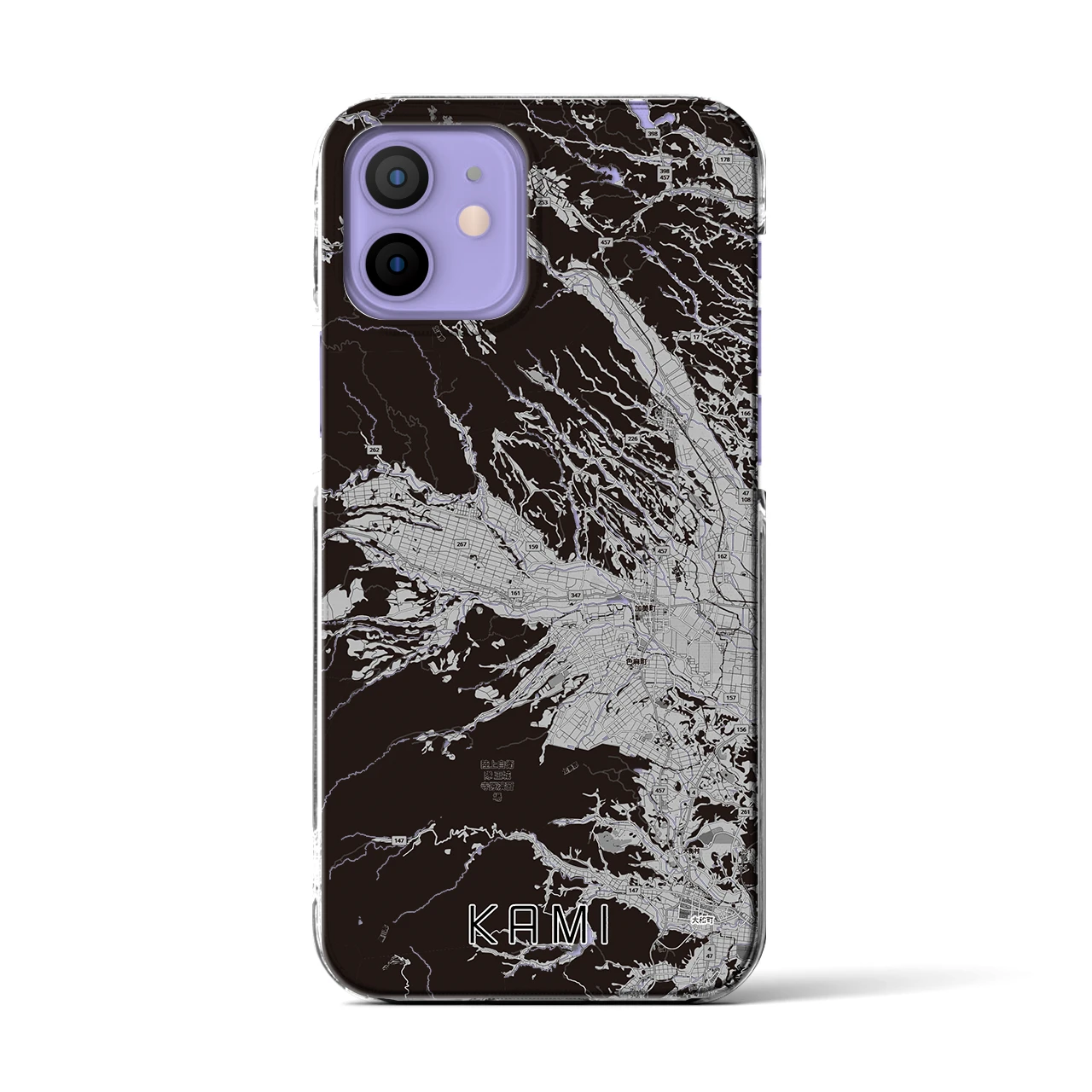 【加美(宮城県)】地図柄iPhoneケース(クリアタイプ)