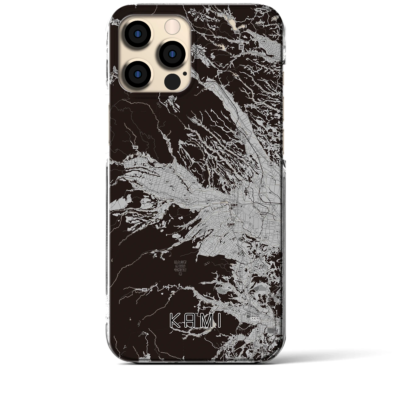 【加美(宮城県)】地図柄iPhoneケース(クリアタイプ)