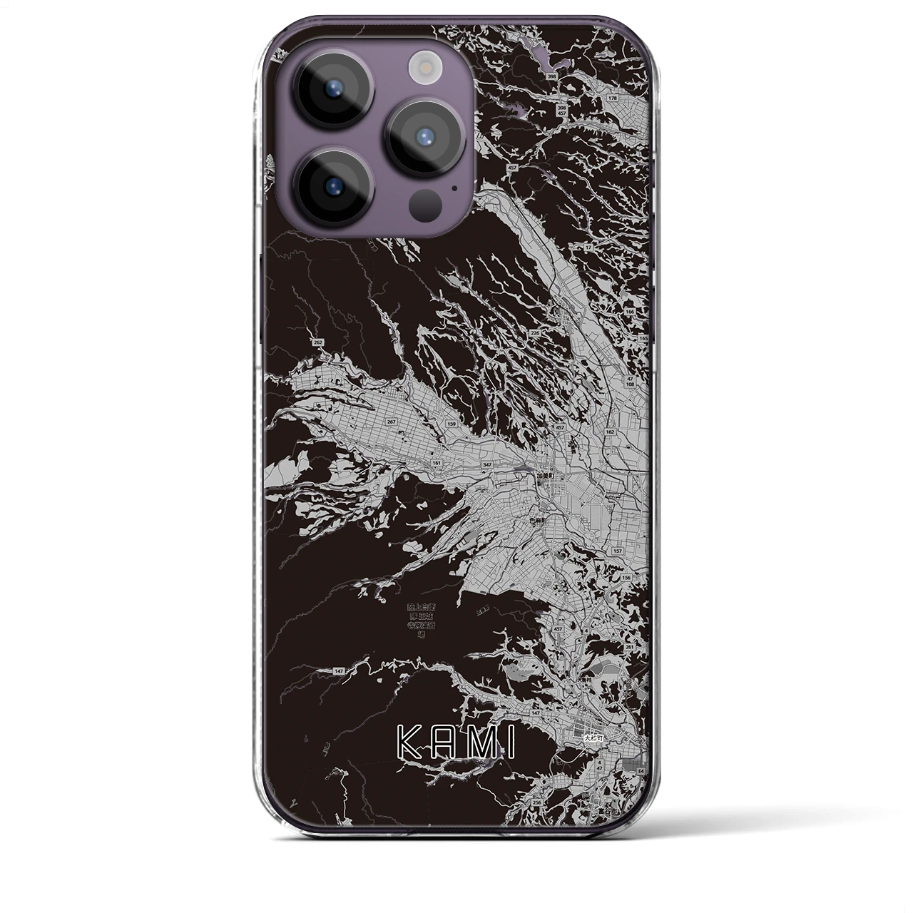 【加美(宮城県)】地図柄iPhoneケース(クリアタイプ)