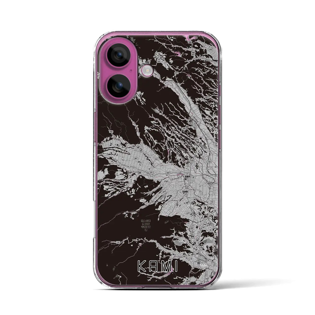 【加美(宮城県)】地図柄iPhoneケース(クリアタイプ)