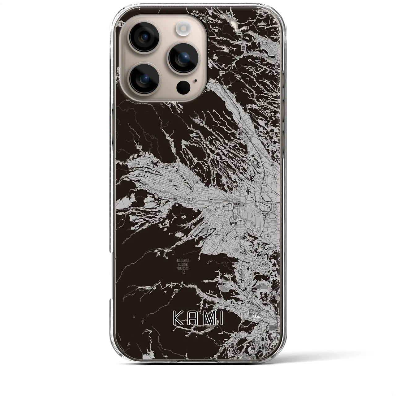 【加美(宮城県)】地図柄iPhoneケース(クリアタイプ)