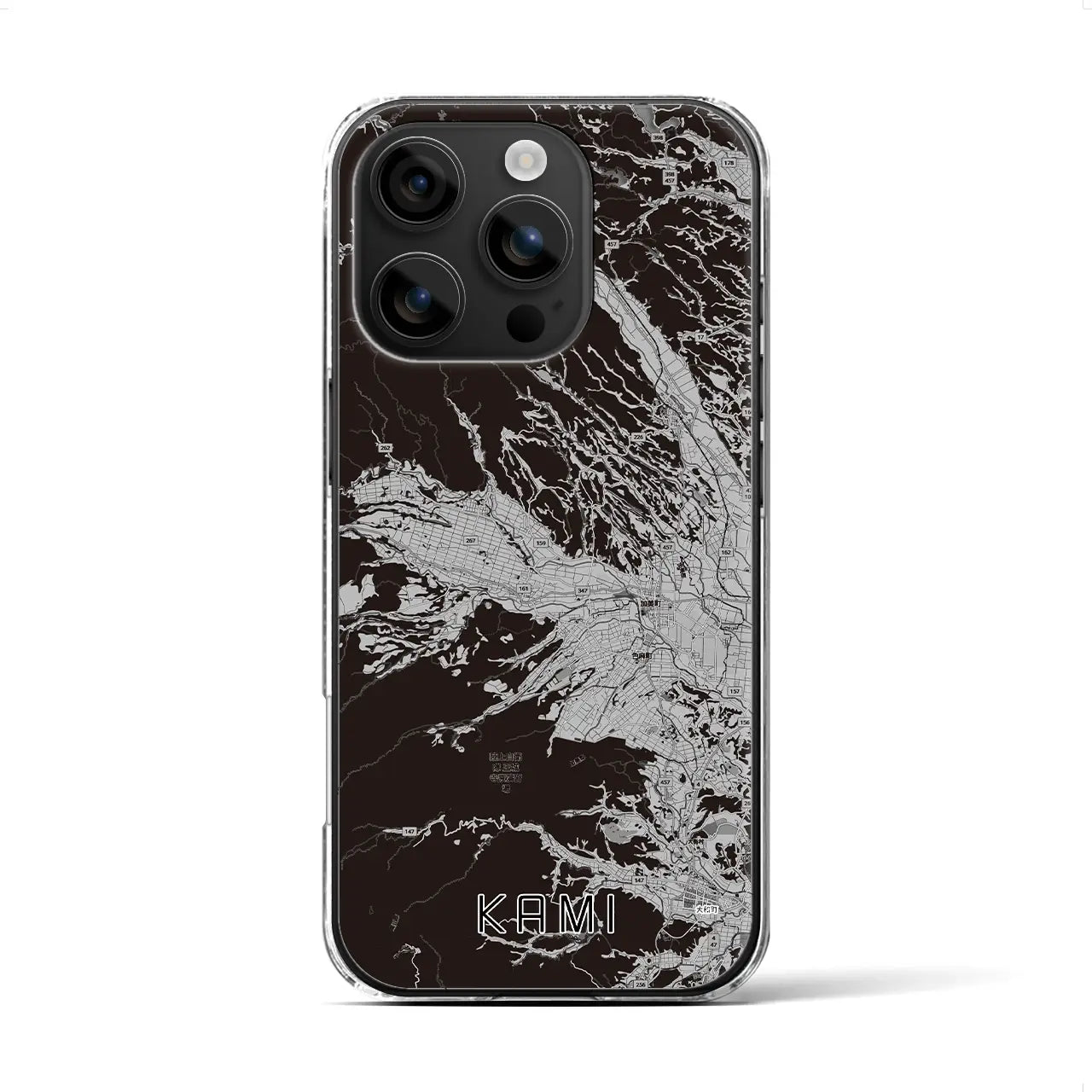 【加美(宮城県)】地図柄iPhoneケース(クリアタイプ)