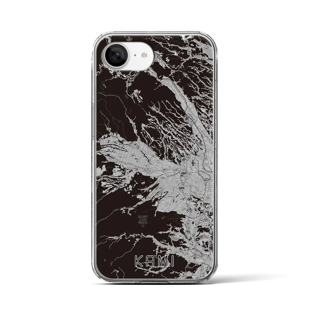 【加美(宮城県)】地図柄iPhoneケース(クリアタイプ)