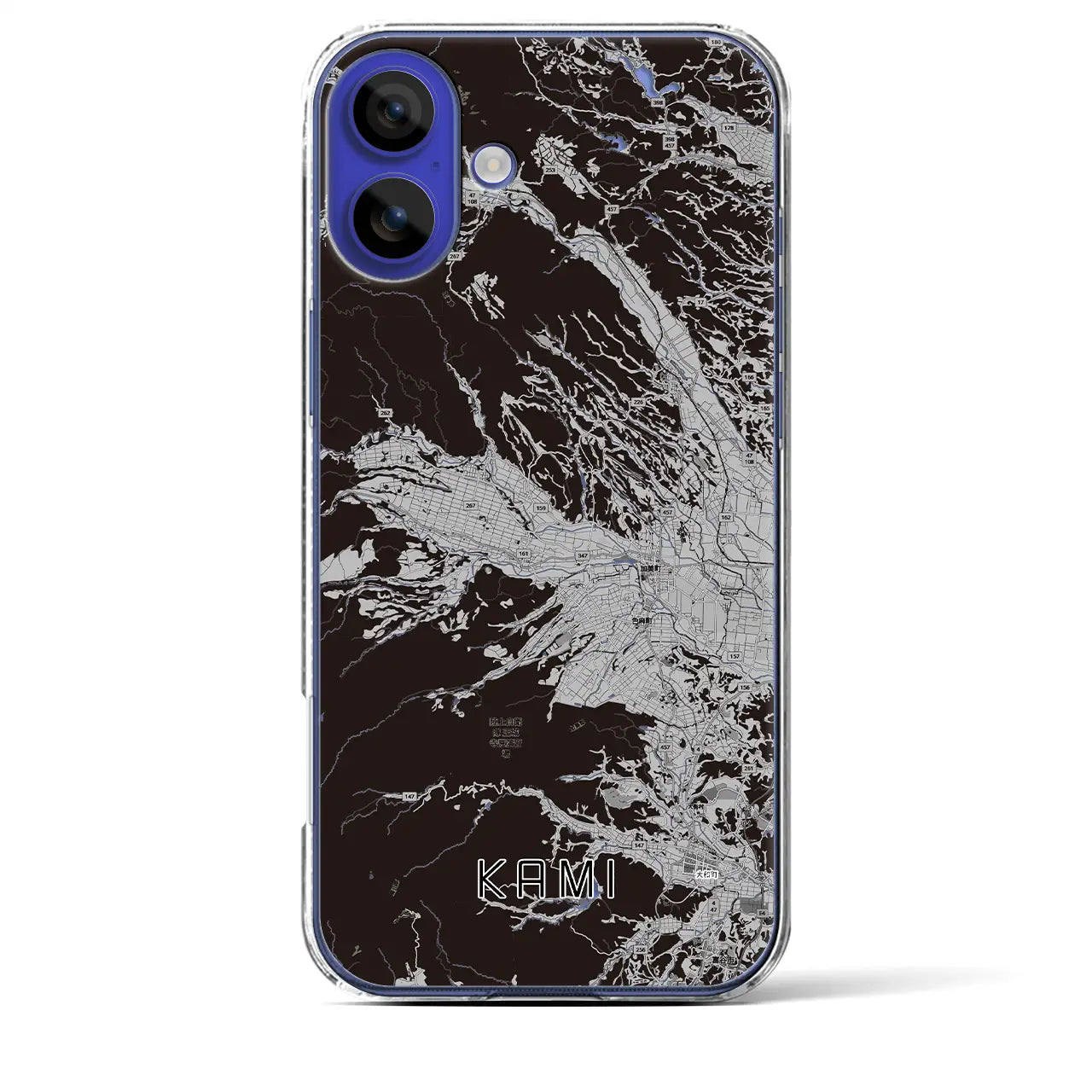 【加美(宮城県)】地図柄iPhoneケース(クリアタイプ)