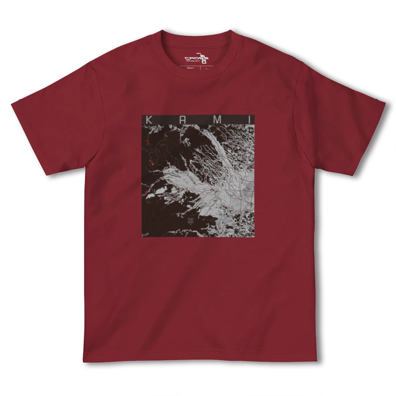 【加美(宮城県)】地図柄ヘビーウェイトTシャツ