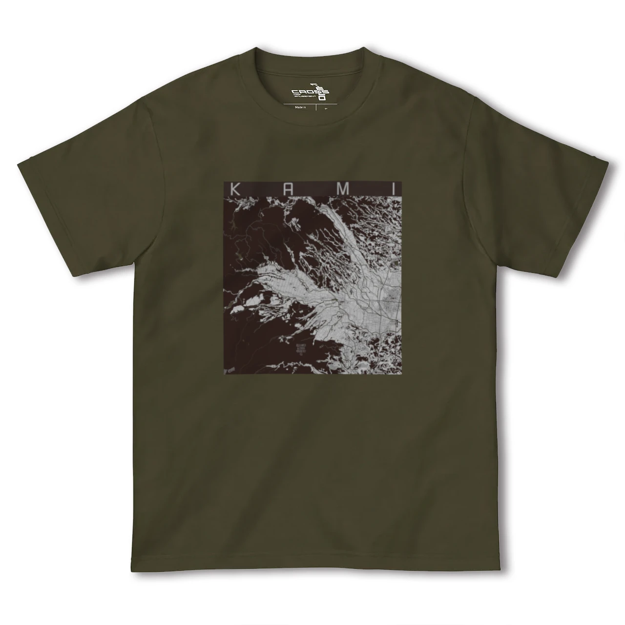 【加美(宮城県)】地図柄ヘビーウェイトTシャツ