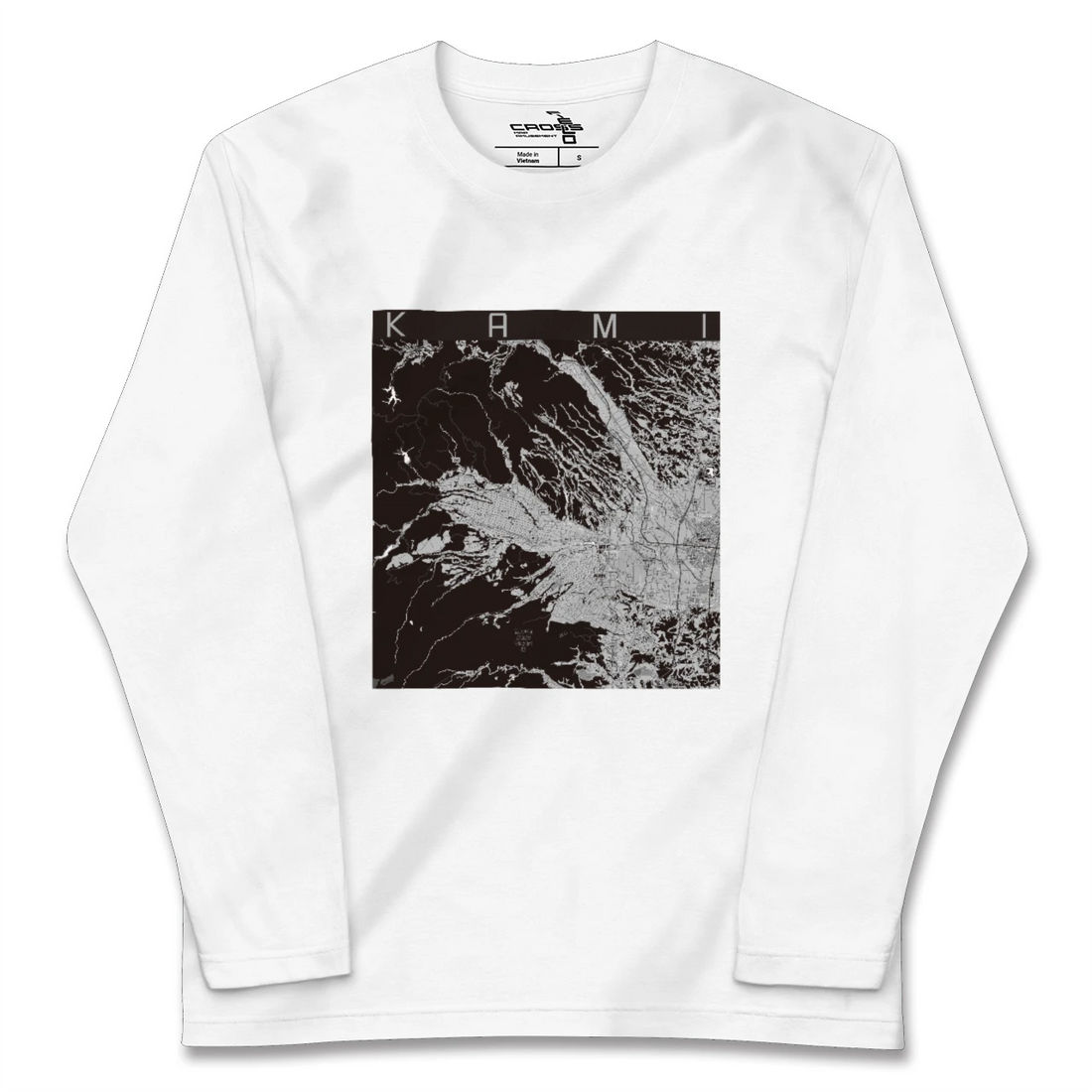 【加美(宮城県)(宮城県)】地図柄ロングスリーブTシャツ