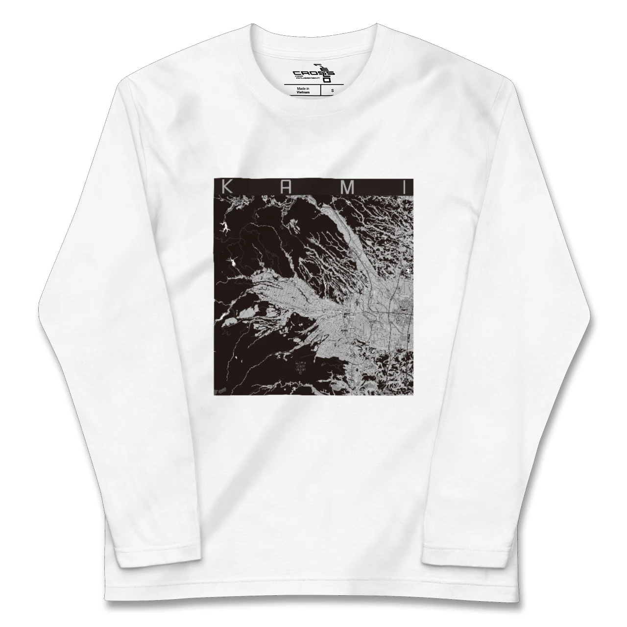 【加美(宮城県)(宮城県)】地図柄ロングスリーブTシャツ