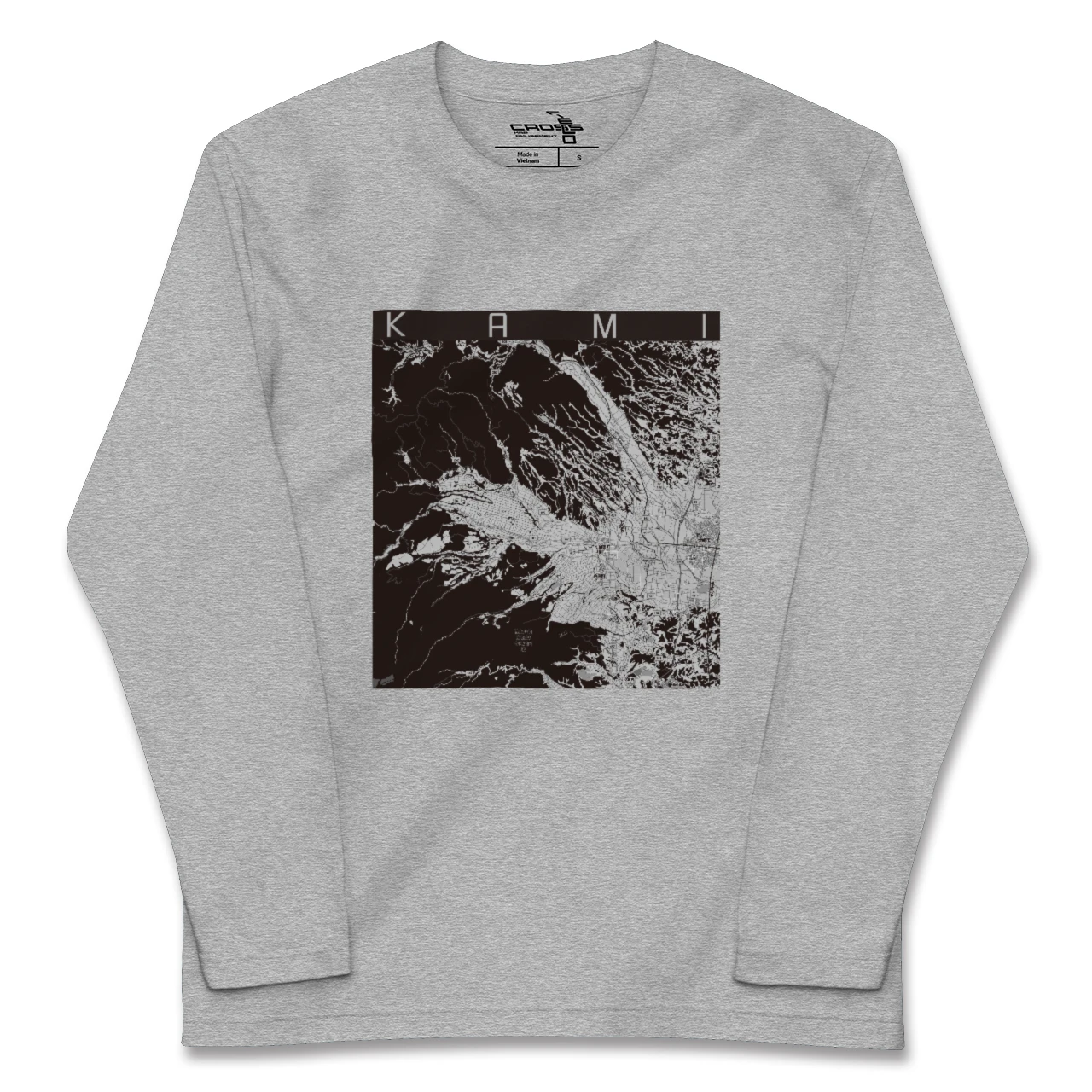 【加美(宮城県)】地図柄ロングスリーブTシャツ