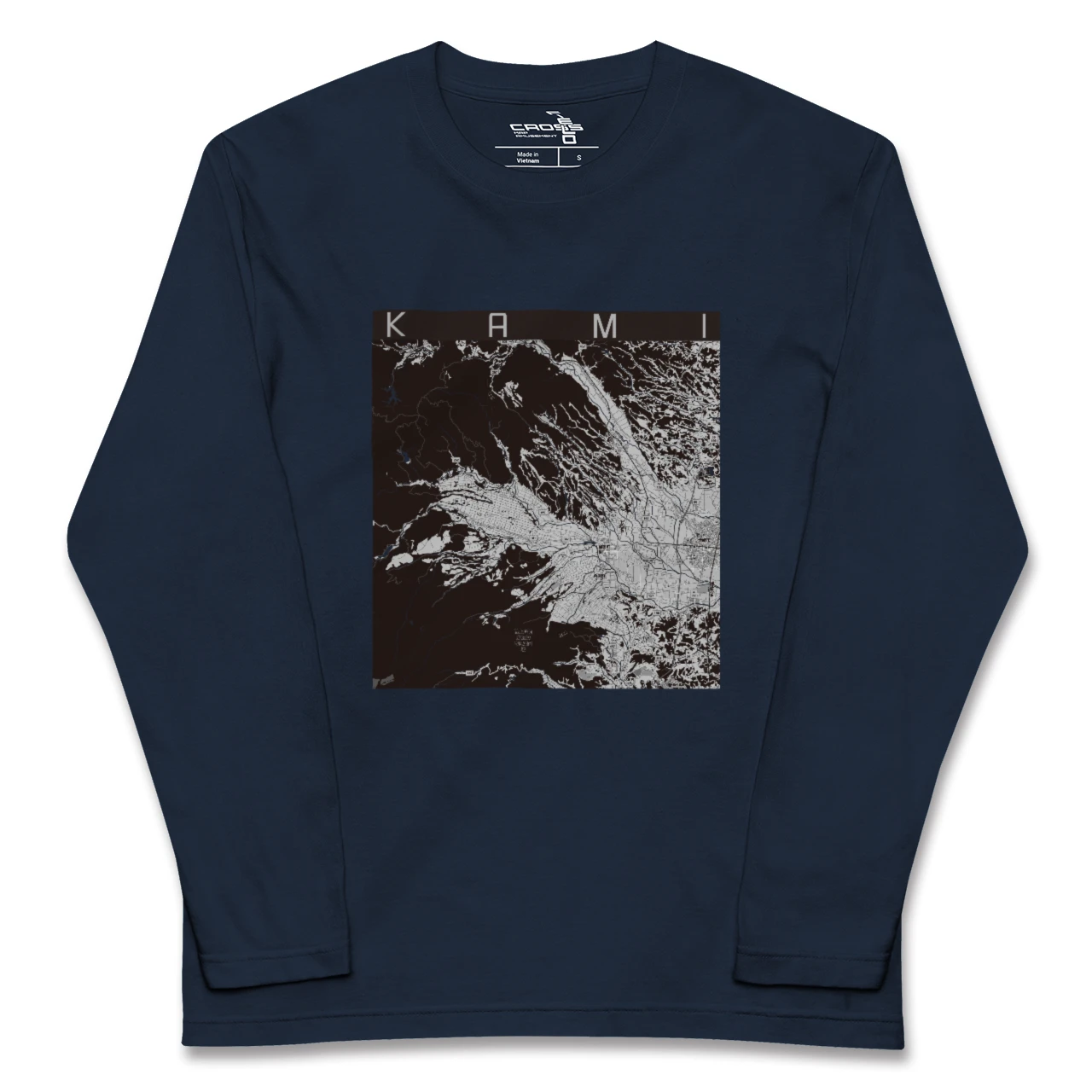 【加美(宮城県)(宮城県)】地図柄ロングスリーブTシャツ