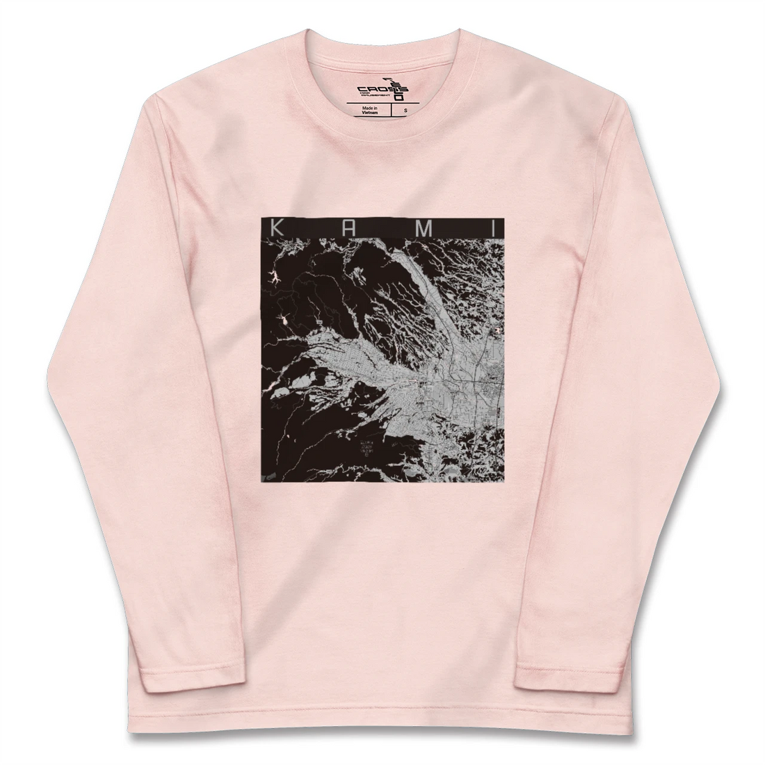 【加美(宮城県)(宮城県)】地図柄ロングスリーブTシャツ