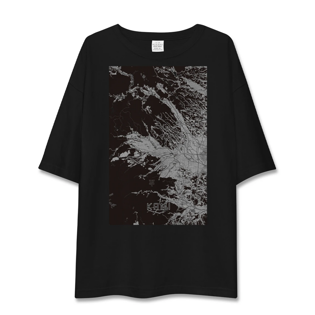 【加美(宮城県)】地図柄ビッグシルエットTシャツ