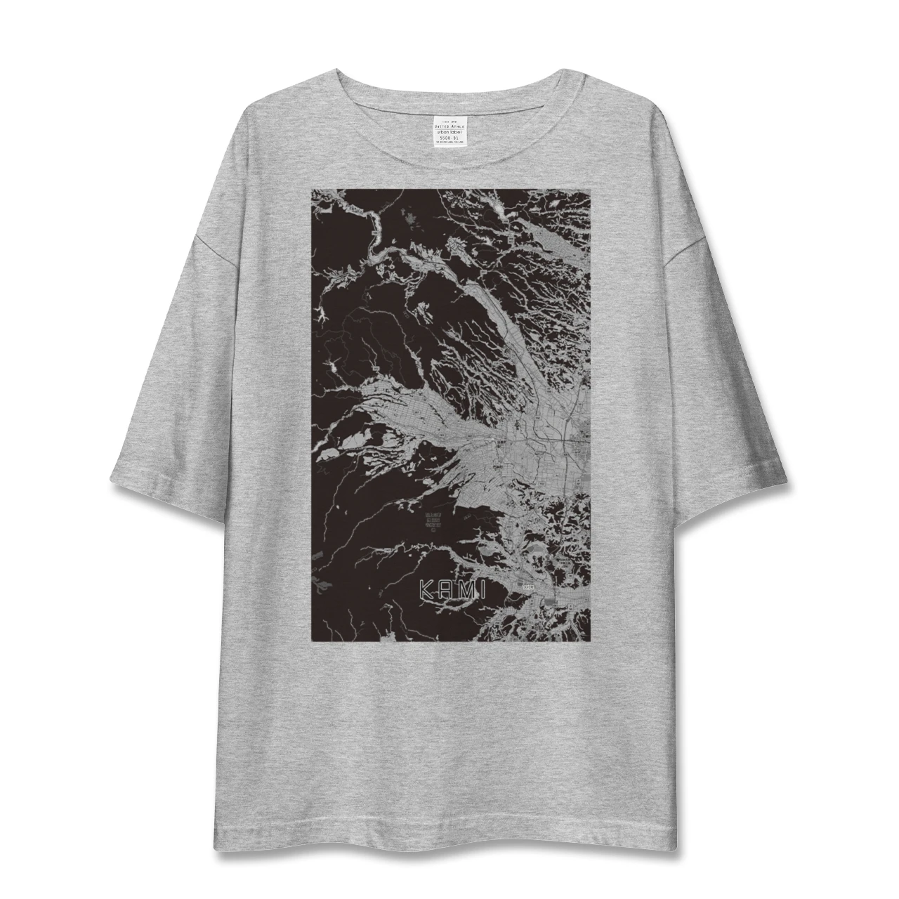 【加美(宮城県)】地図柄ビッグシルエットTシャツ