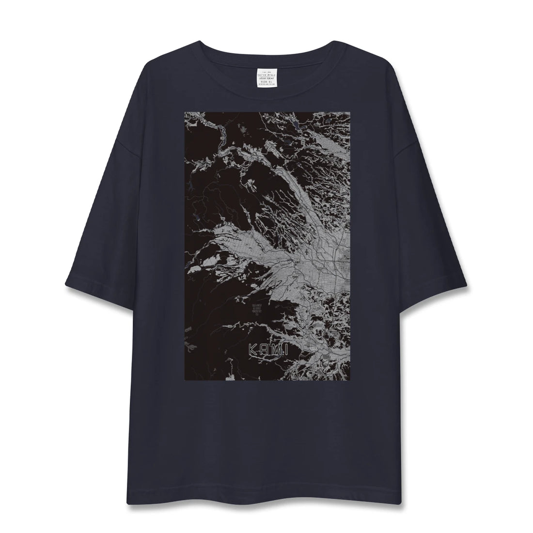 【加美(宮城県)】地図柄ビッグシルエットTシャツ