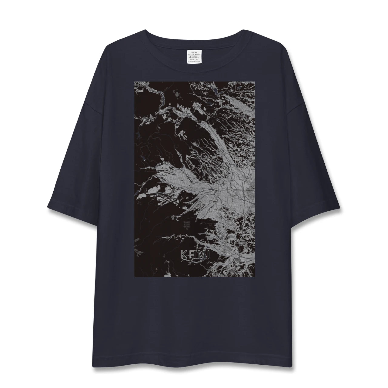 【加美(宮城県)】地図柄ビッグシルエットTシャツ