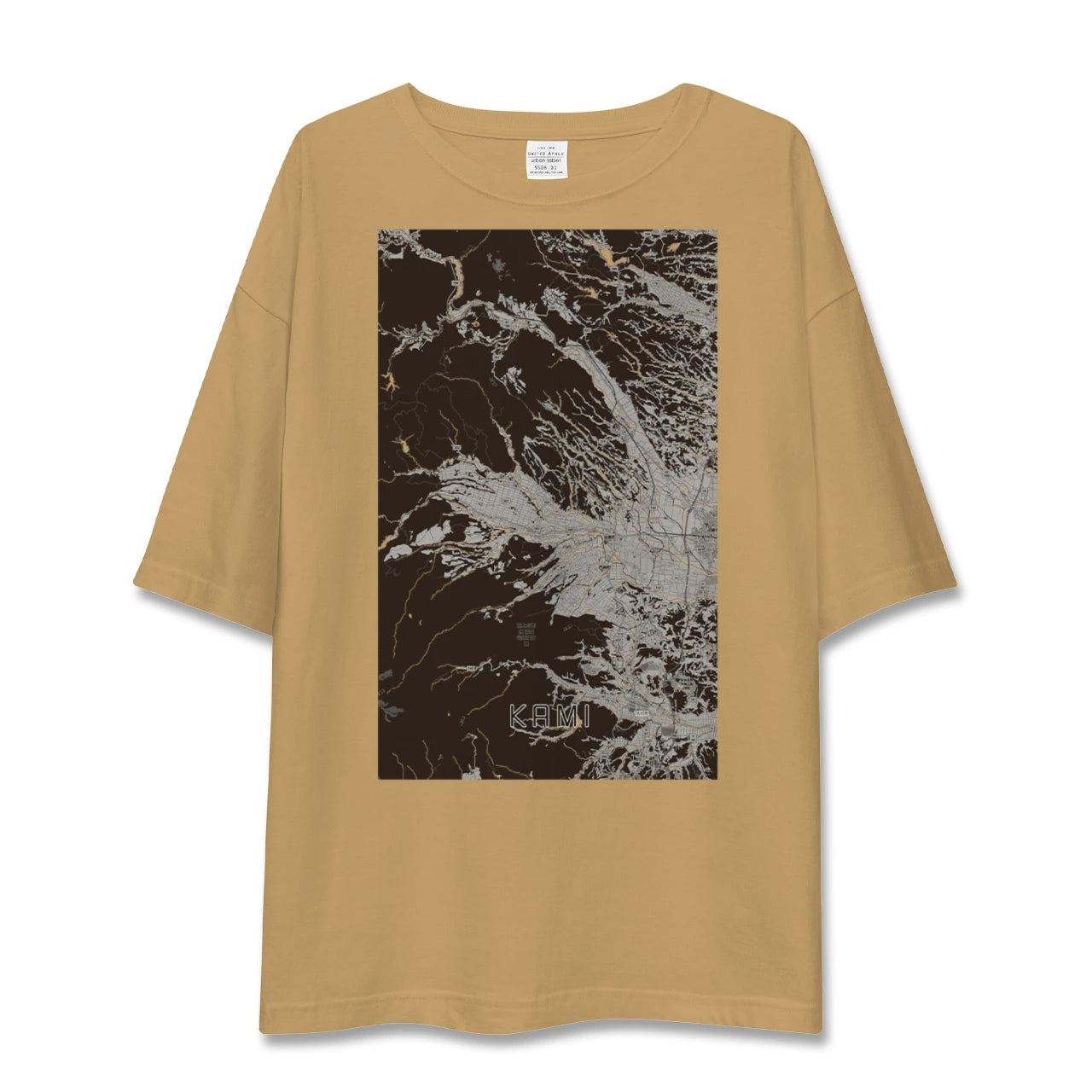 【加美(宮城県)】地図柄ビッグシルエットTシャツ