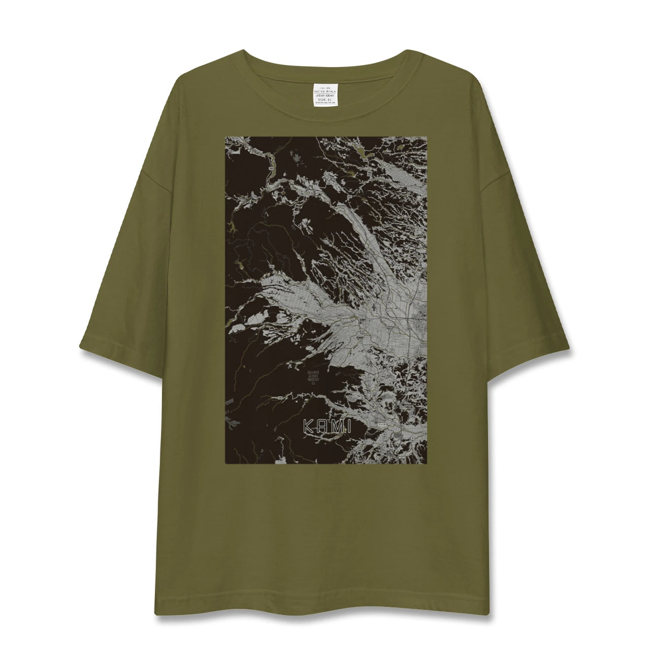 【加美(宮城県)】地図柄ビッグシルエットTシャツ