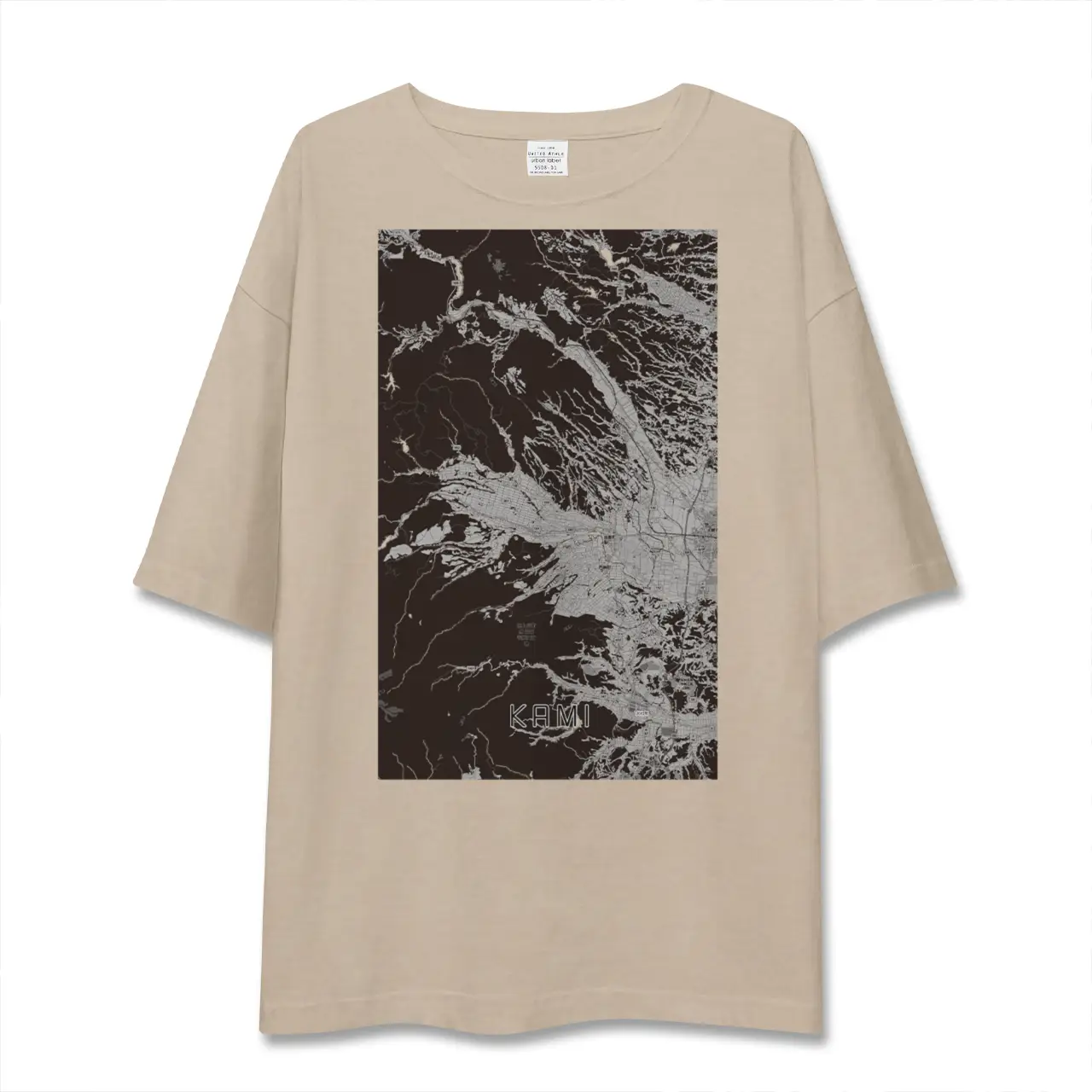 【加美(宮城県)】地図柄ビッグシルエットTシャツ