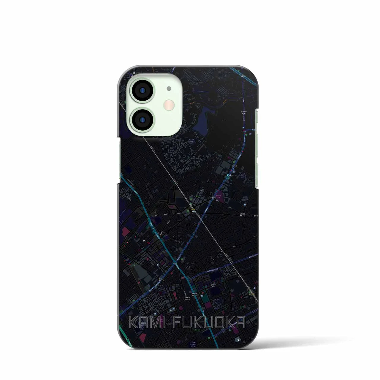 【上福岡(埼玉県)】地図柄iPhoneケース(バックカバータイプ)