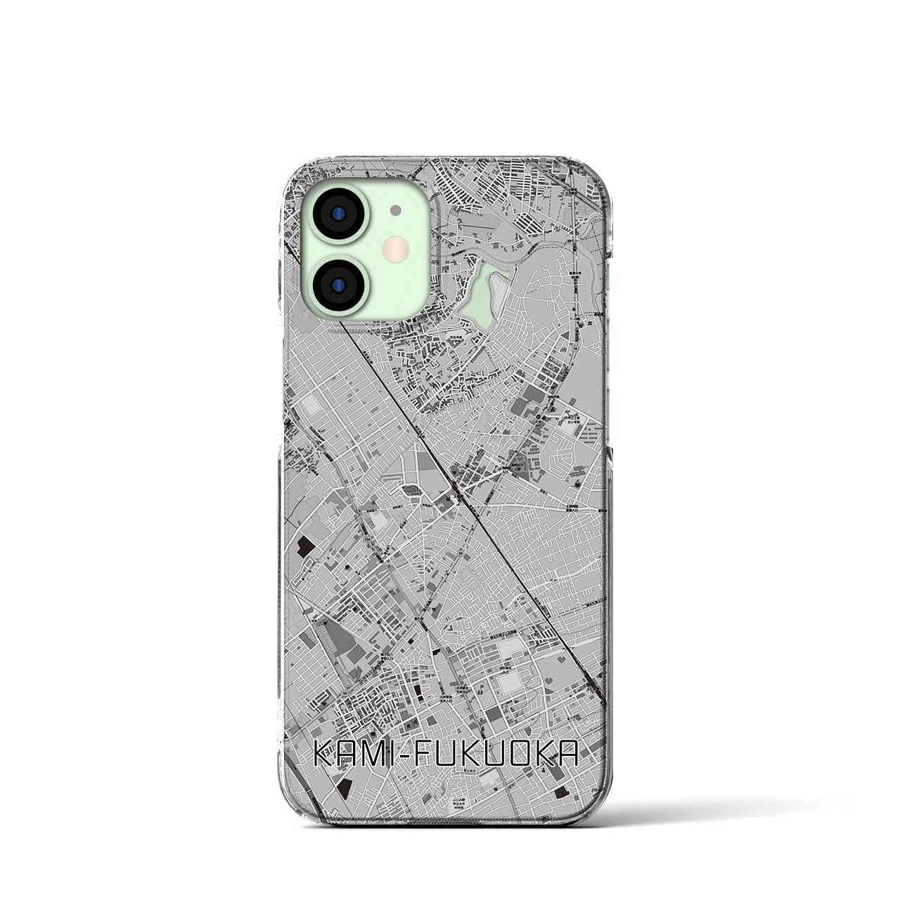 【上福岡(埼玉県)】地図柄iPhoneケース(クリアタイプ)