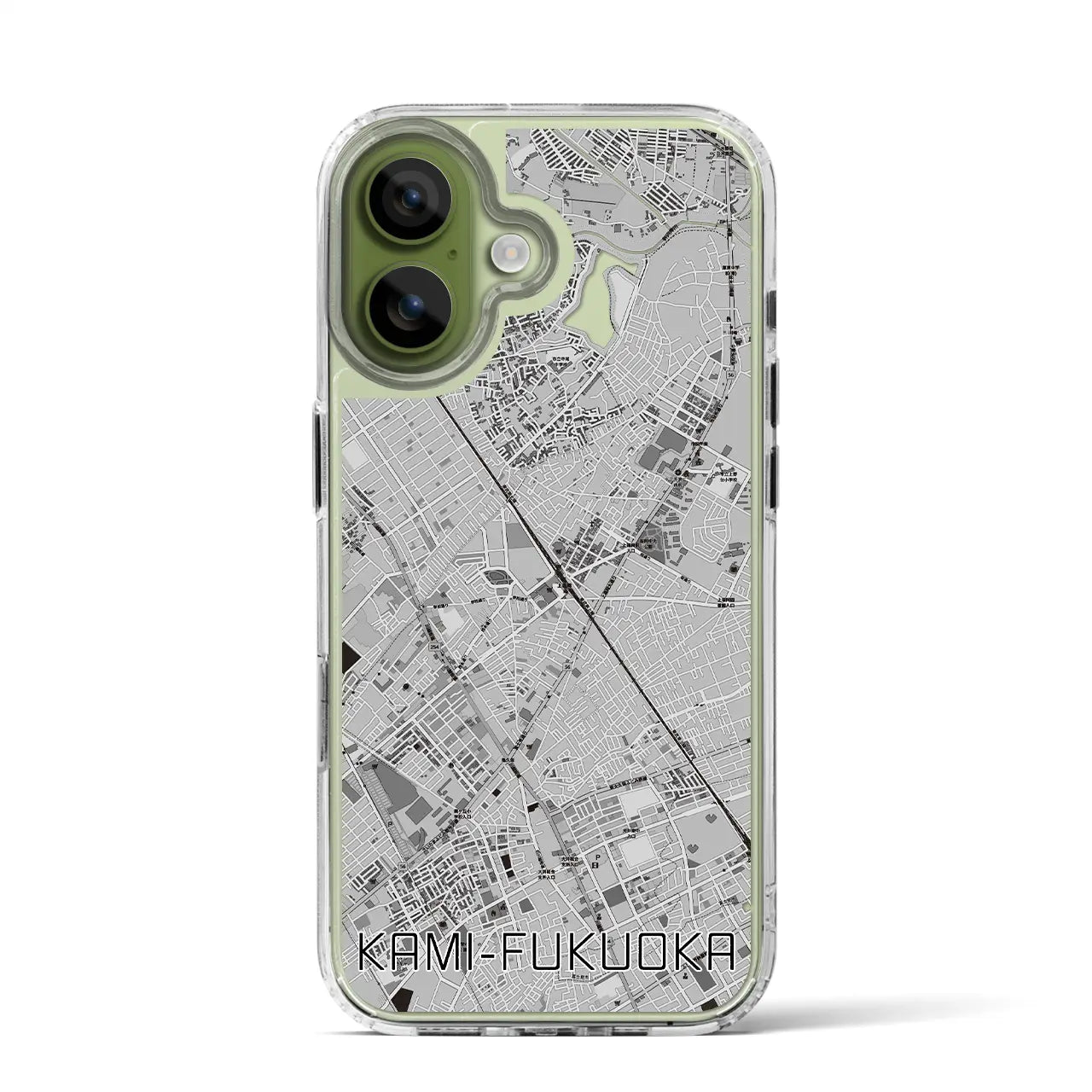 【上福岡(埼玉県)】地図柄iPhoneケース(MagSafeタイプ)
