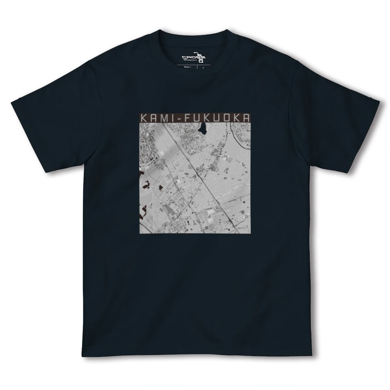 【上福岡(埼玉県)】地図柄ヘビーウェイトTシャツ