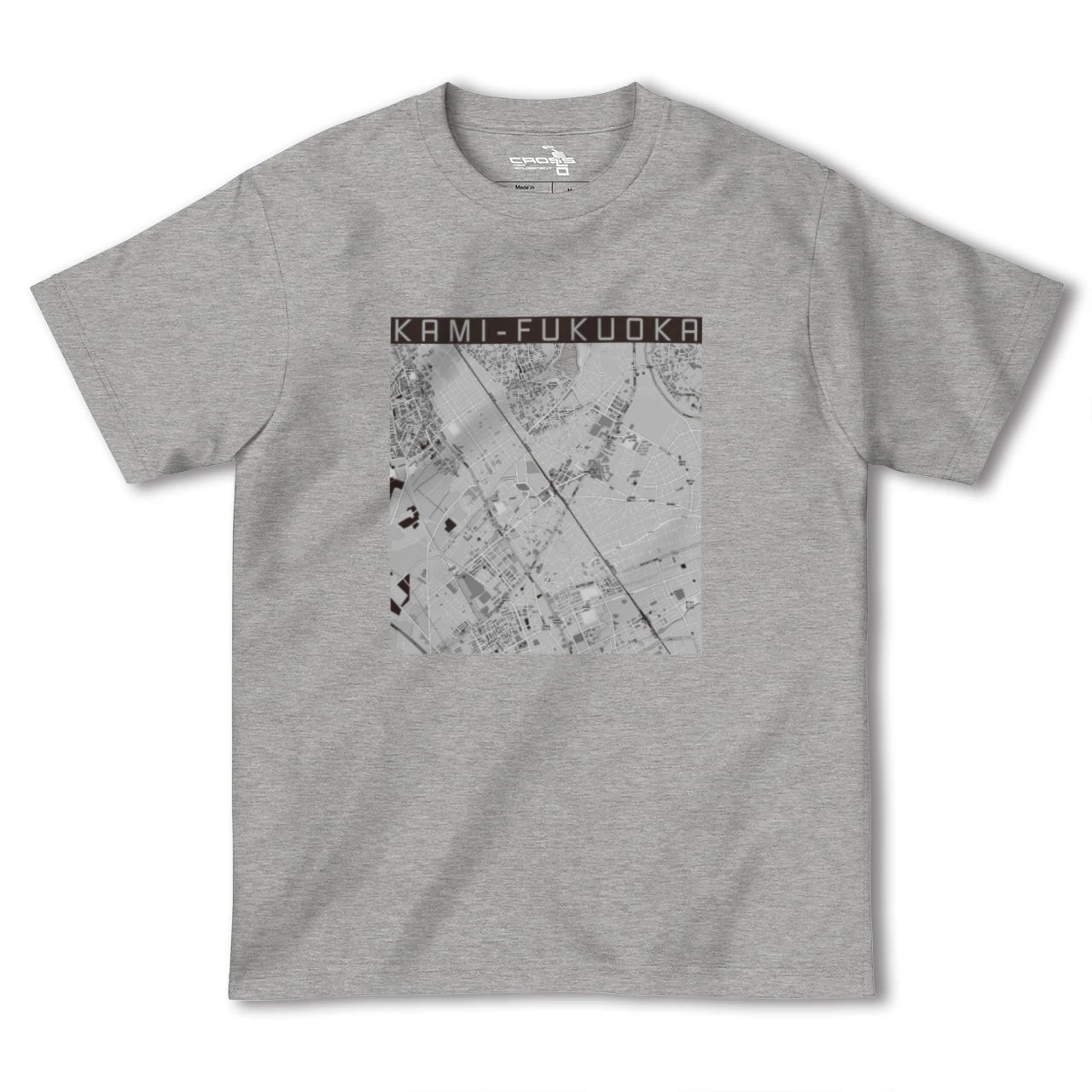 【上福岡(埼玉県)】地図柄ヘビーウェイトTシャツ