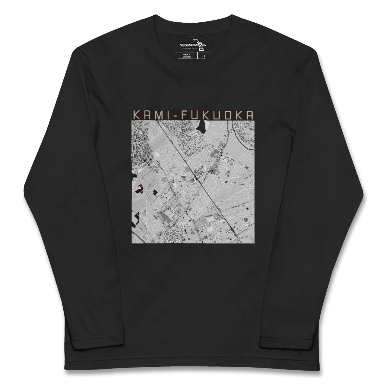 【上福岡(埼玉県)】地図柄ロングスリーブTシャツ