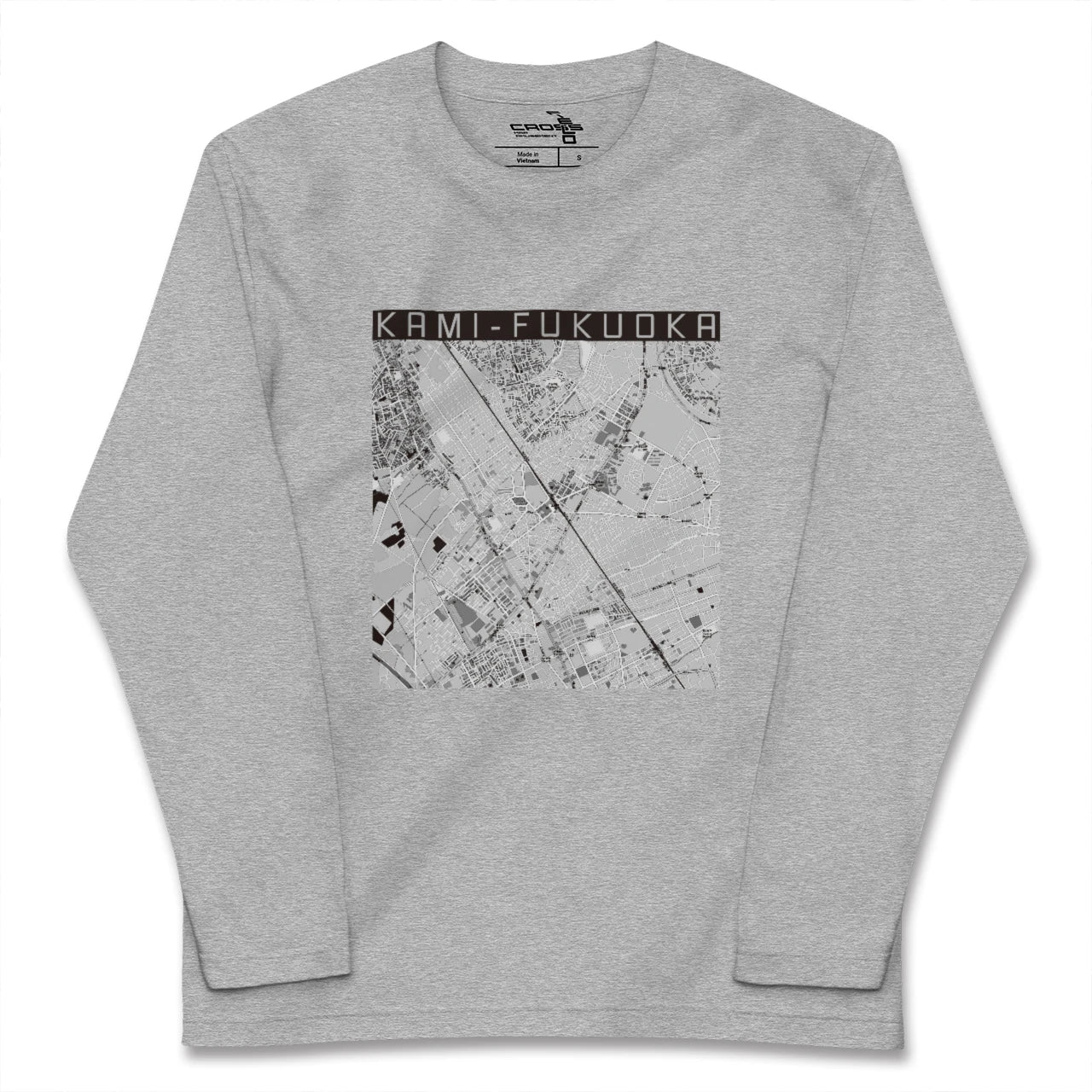 【上福岡(埼玉県)】地図柄ロングスリーブTシャツ