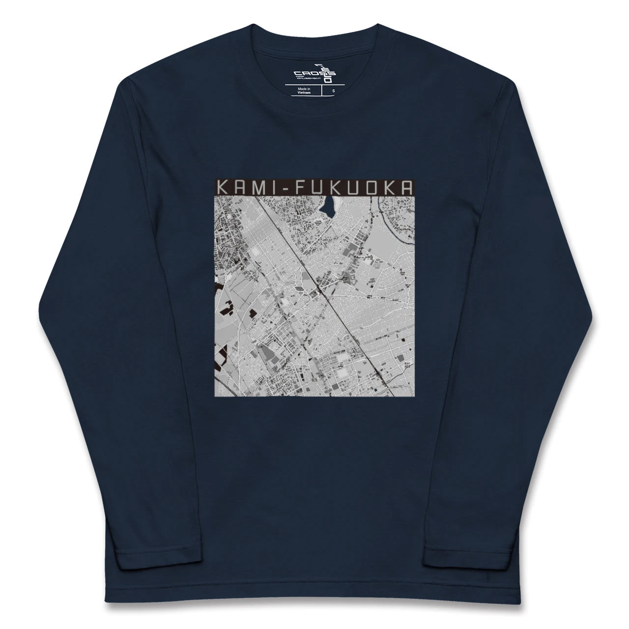 【上福岡(埼玉県)】地図柄ロングスリーブTシャツ