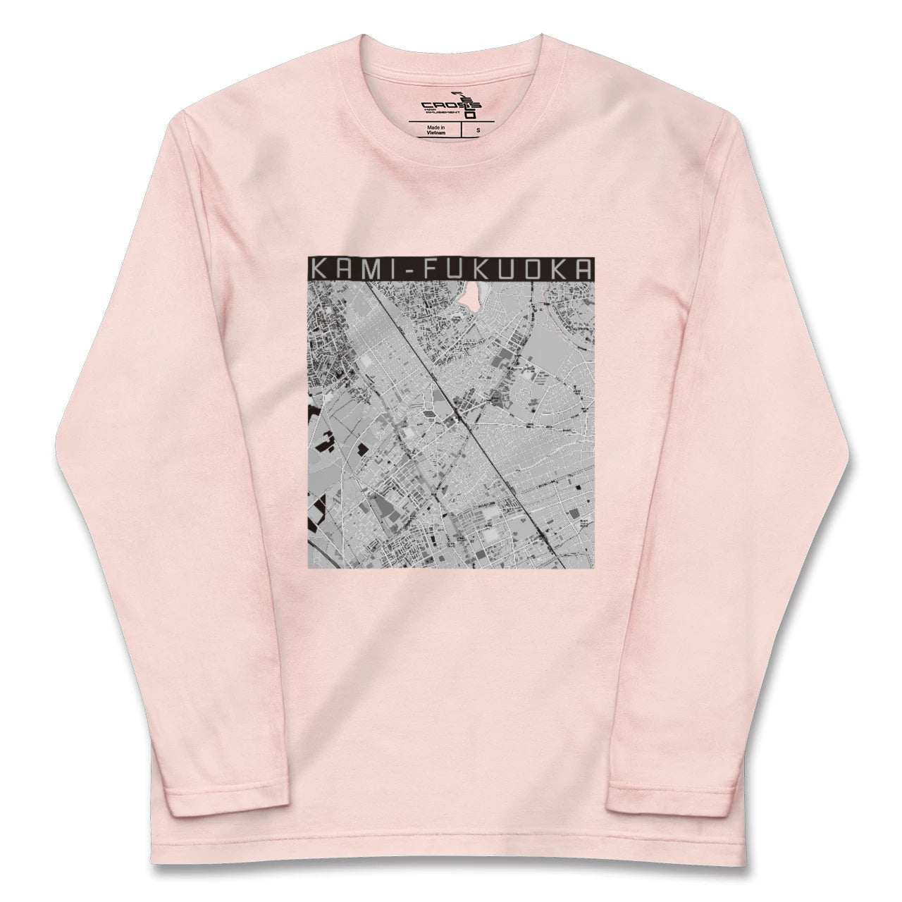 【上福岡(埼玉県)】地図柄ロングスリーブTシャツ