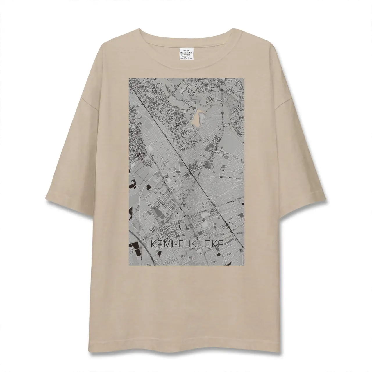 【上福岡(埼玉県)】地図柄ビッグシルエットTシャツ