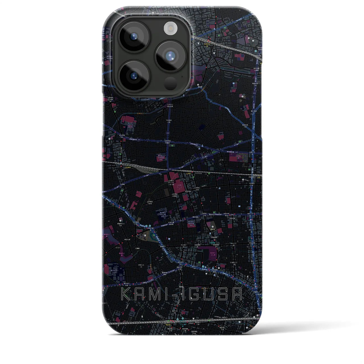 【上井草(東京都)】地図柄iPhoneケース(バックカバータイプ)