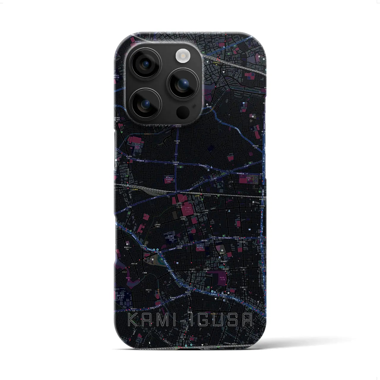 【上井草(東京都)】地図柄iPhoneケース(バックカバータイプ)