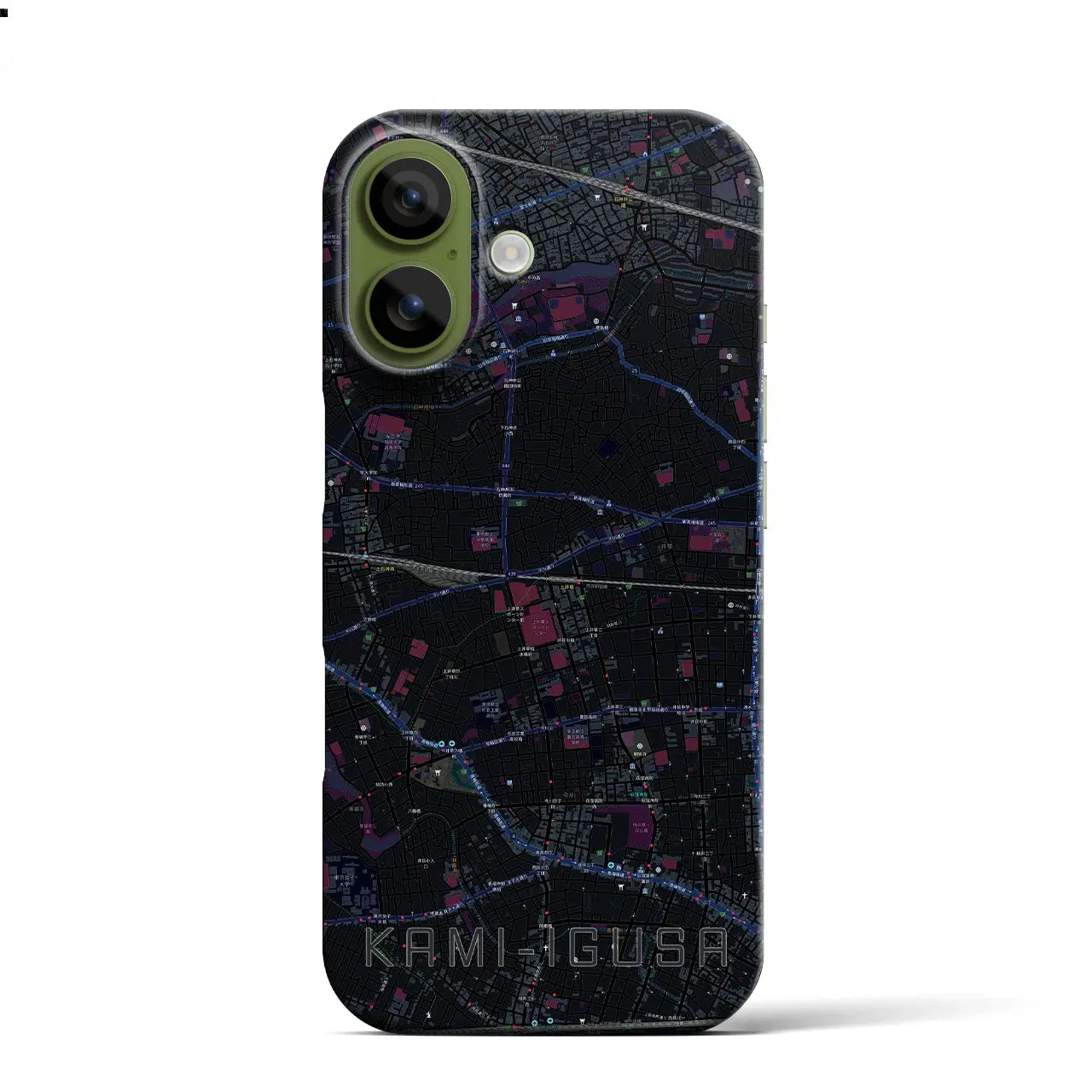 【上井草(東京都)】地図柄iPhoneケース(バックカバータイプ)