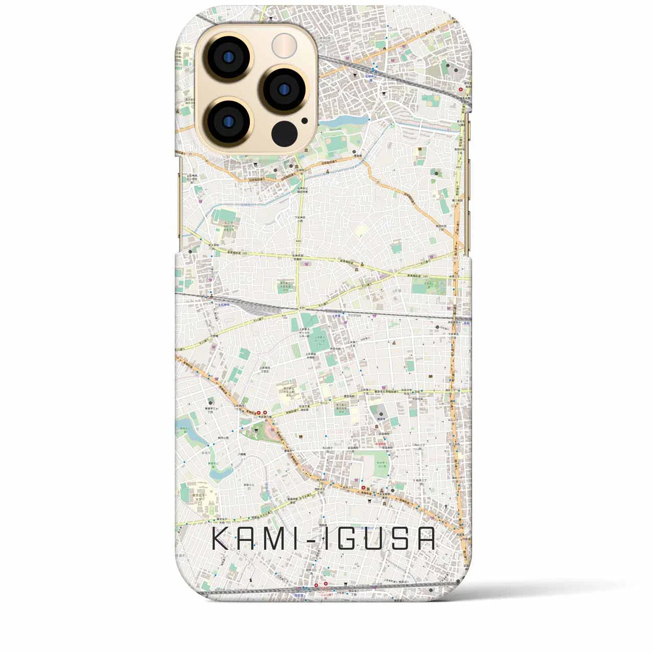【上井草(東京都)】地図柄iPhoneケース(バックカバータイプ)