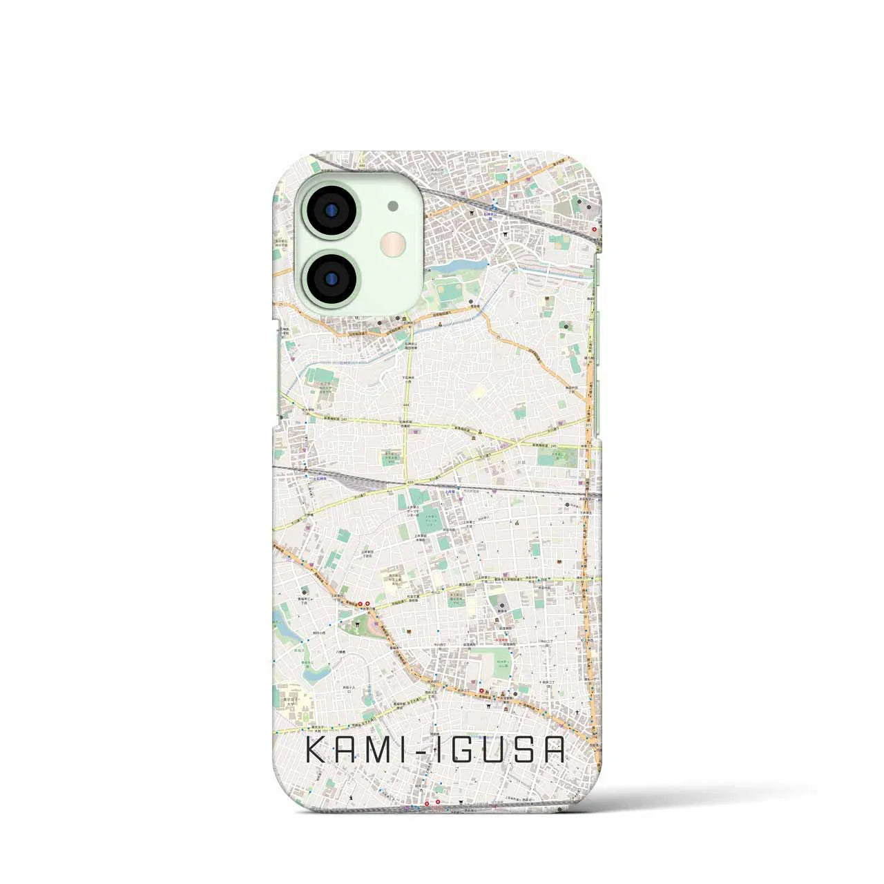 【上井草(東京都)】地図柄iPhoneケース(バックカバータイプ)