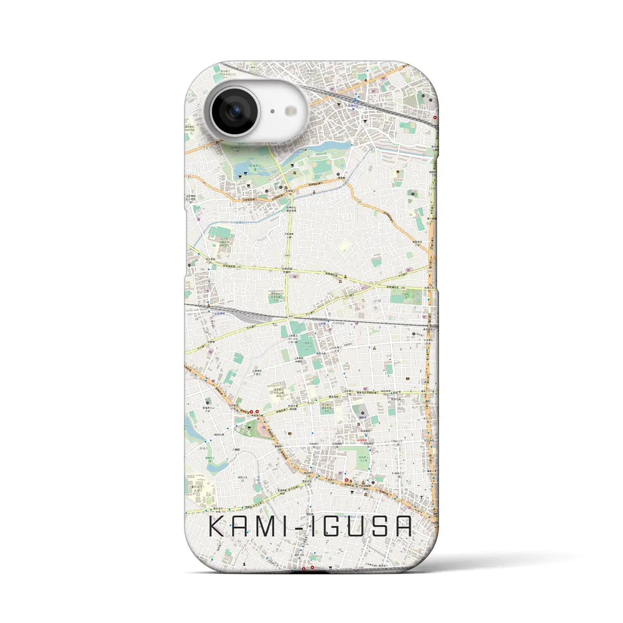 【上井草(東京都)】地図柄iPhoneケース(バックカバータイプ)
