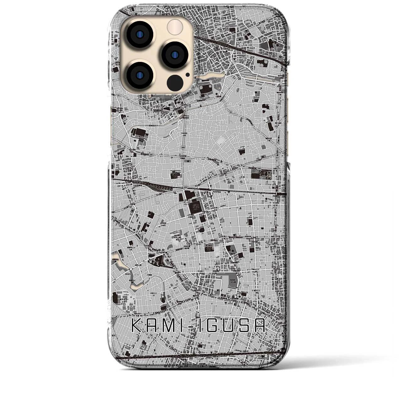 【上井草(東京都)】地図柄iPhoneケース(クリアタイプ)