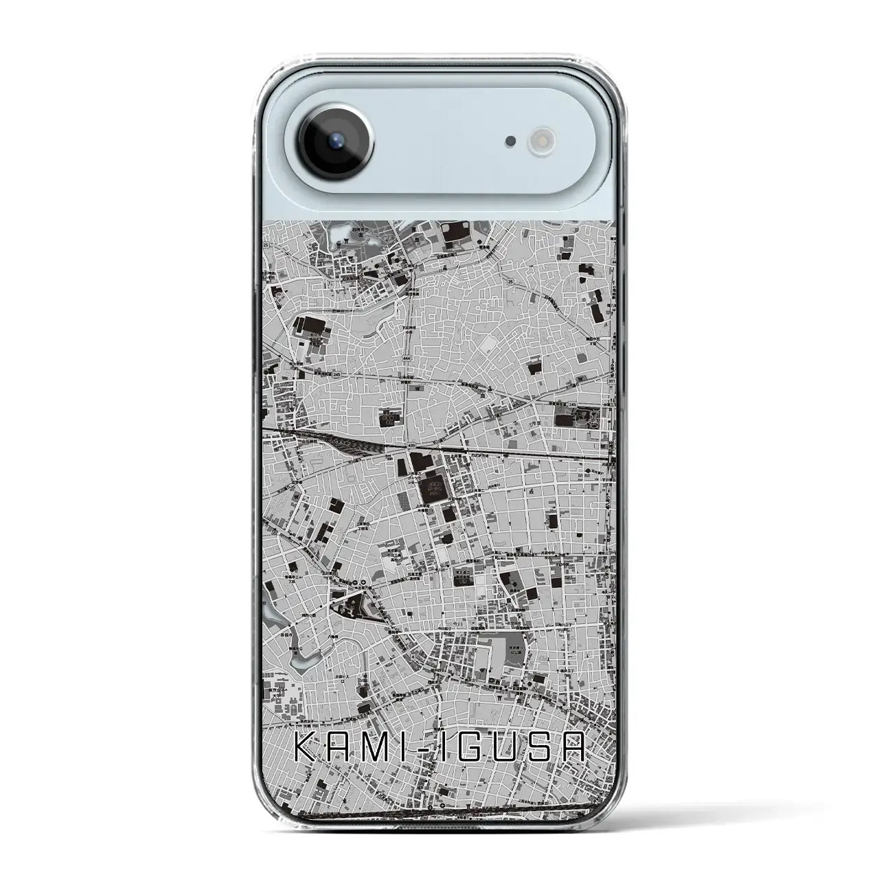 【上井草(東京都)】地図柄iPhoneケース(クリアタイプ)