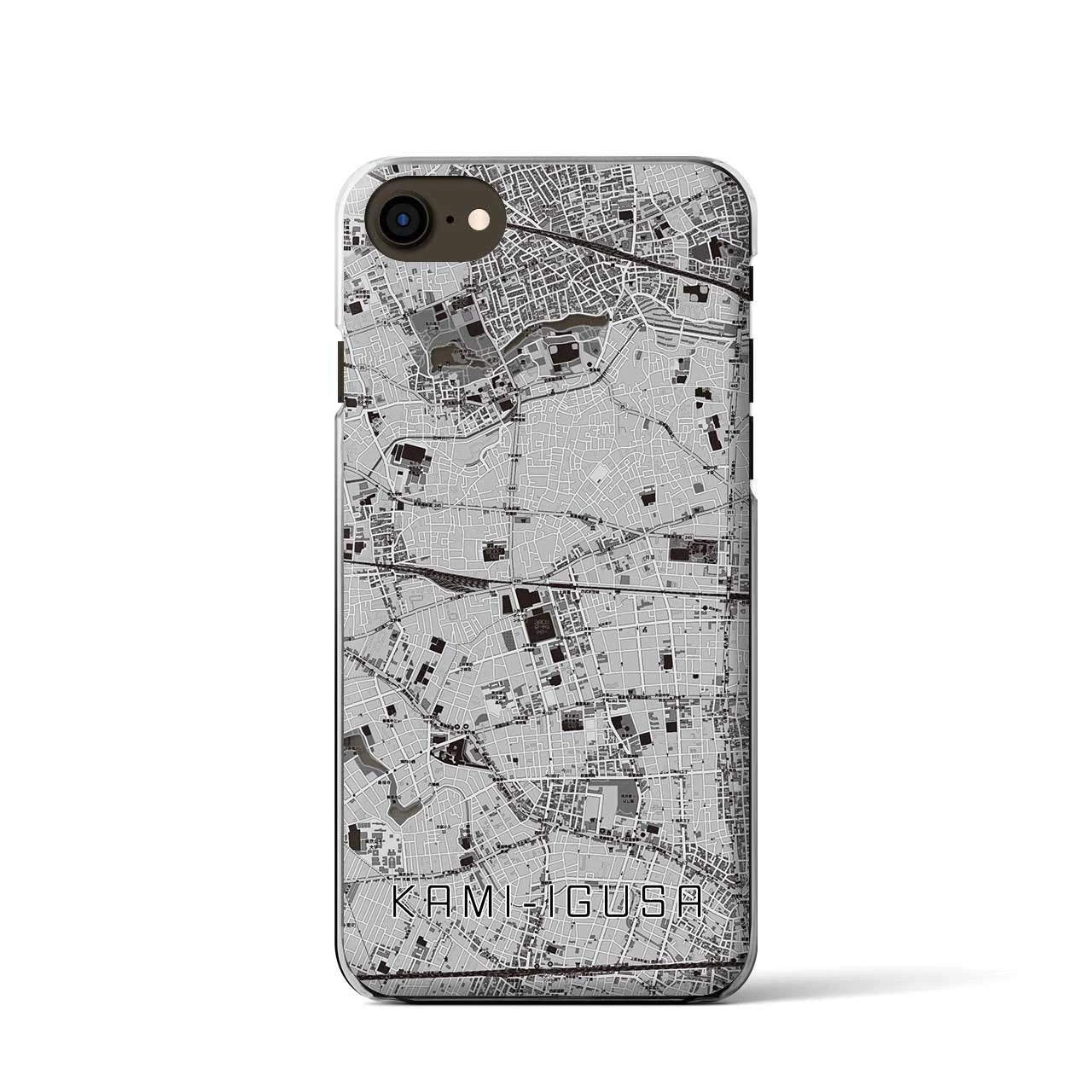 【上井草(東京都)】地図柄iPhoneケース(クリアタイプ)