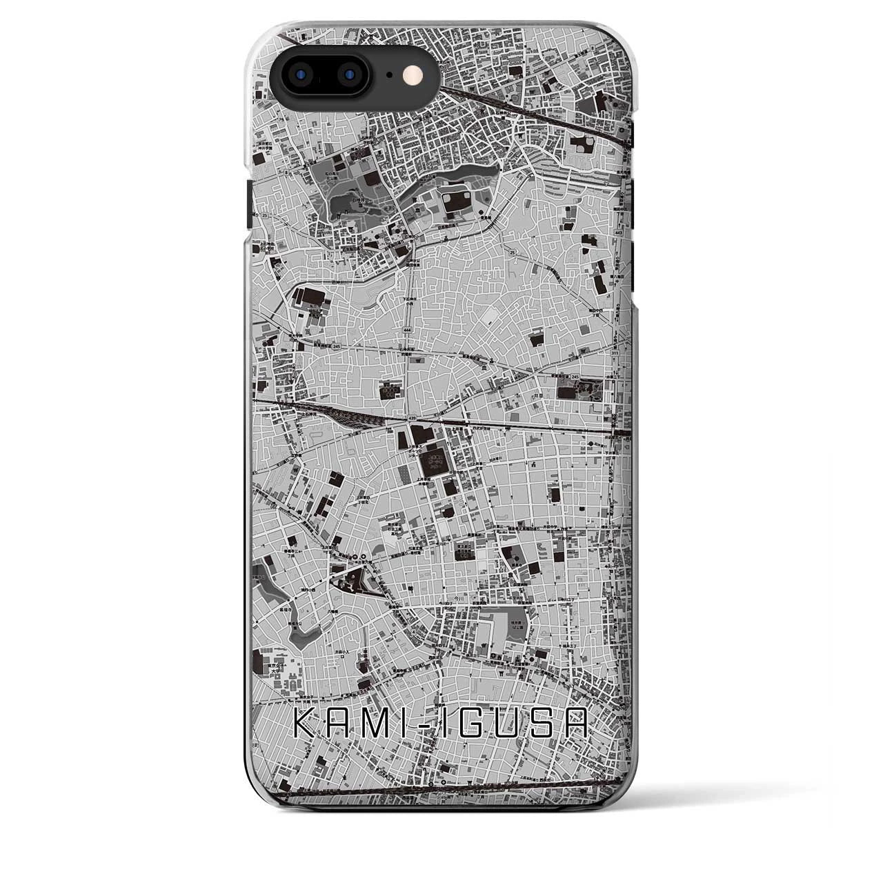 【上井草(東京都)】地図柄iPhoneケース(クリアタイプ)