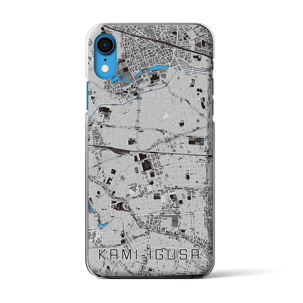 【上井草(東京都)】地図柄iPhoneケース(クリアタイプ)