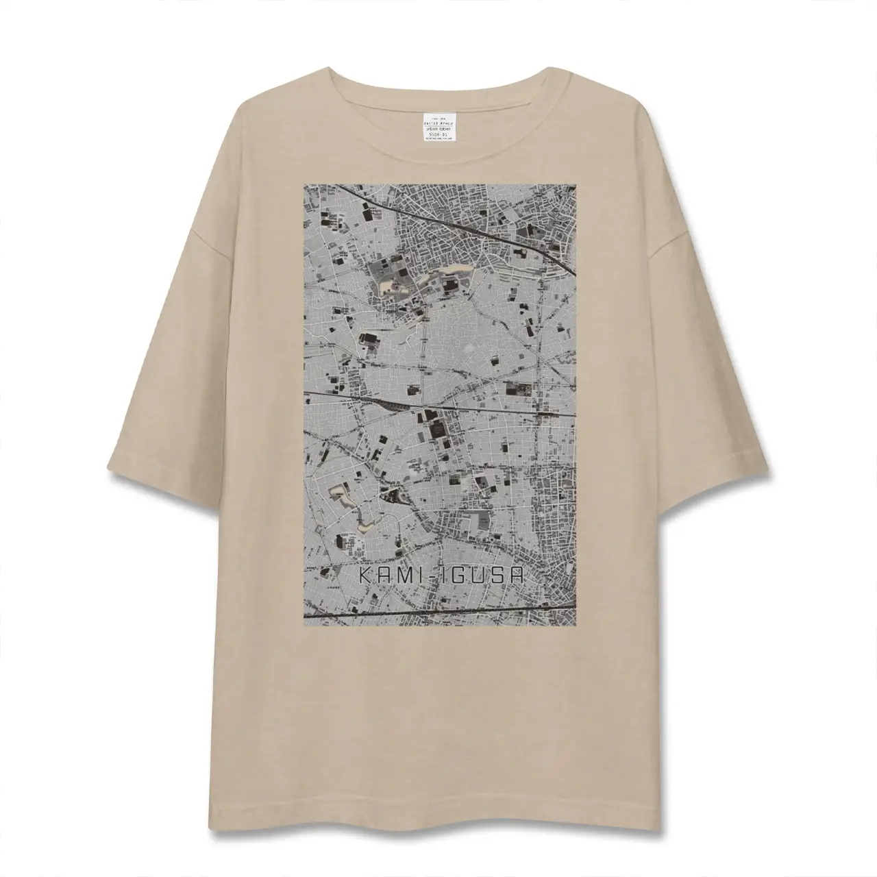 【上井草(東京都)】地図柄ビッグシルエットTシャツ