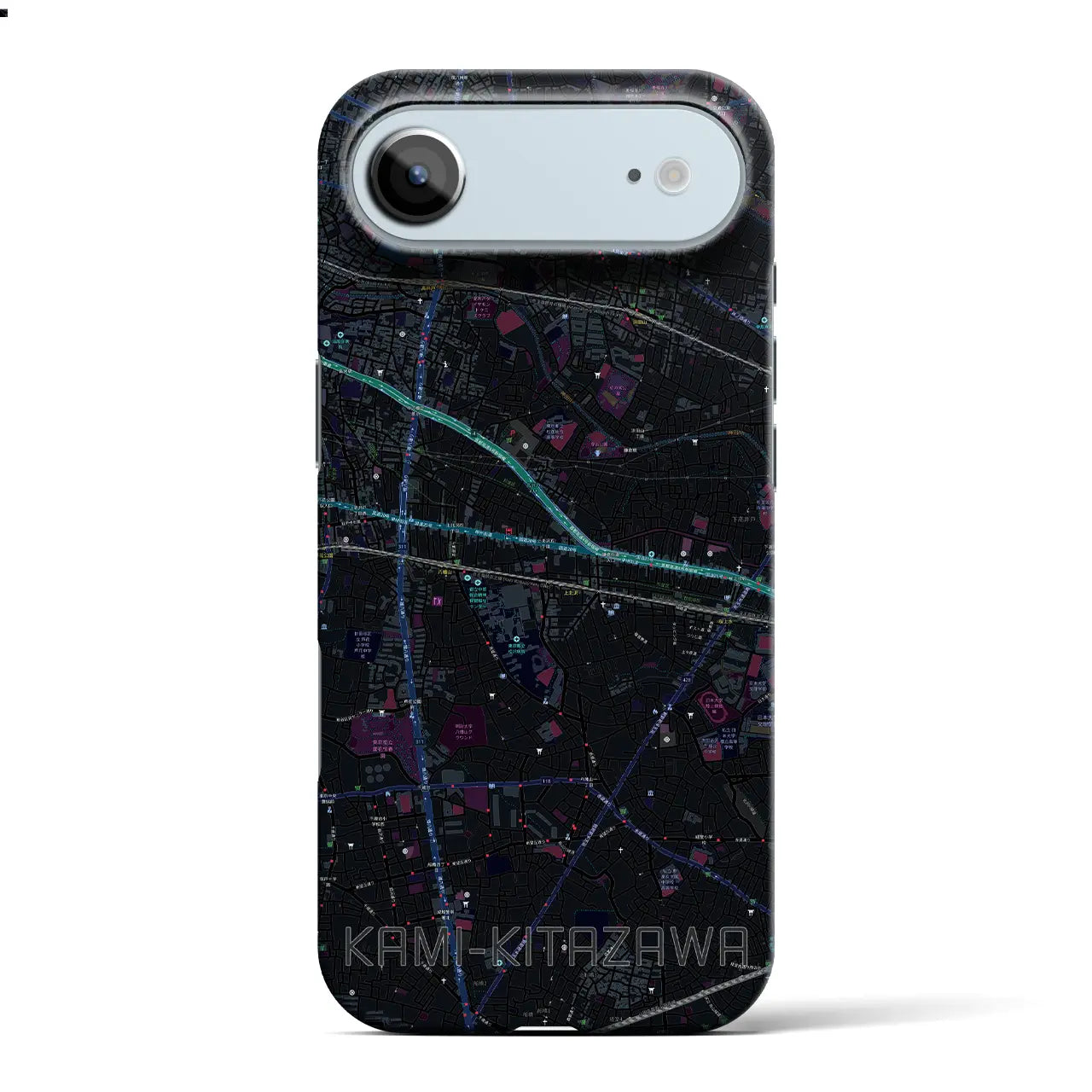 【上北沢(東京都)】地図柄iPhoneケース(バックカバータイプ)