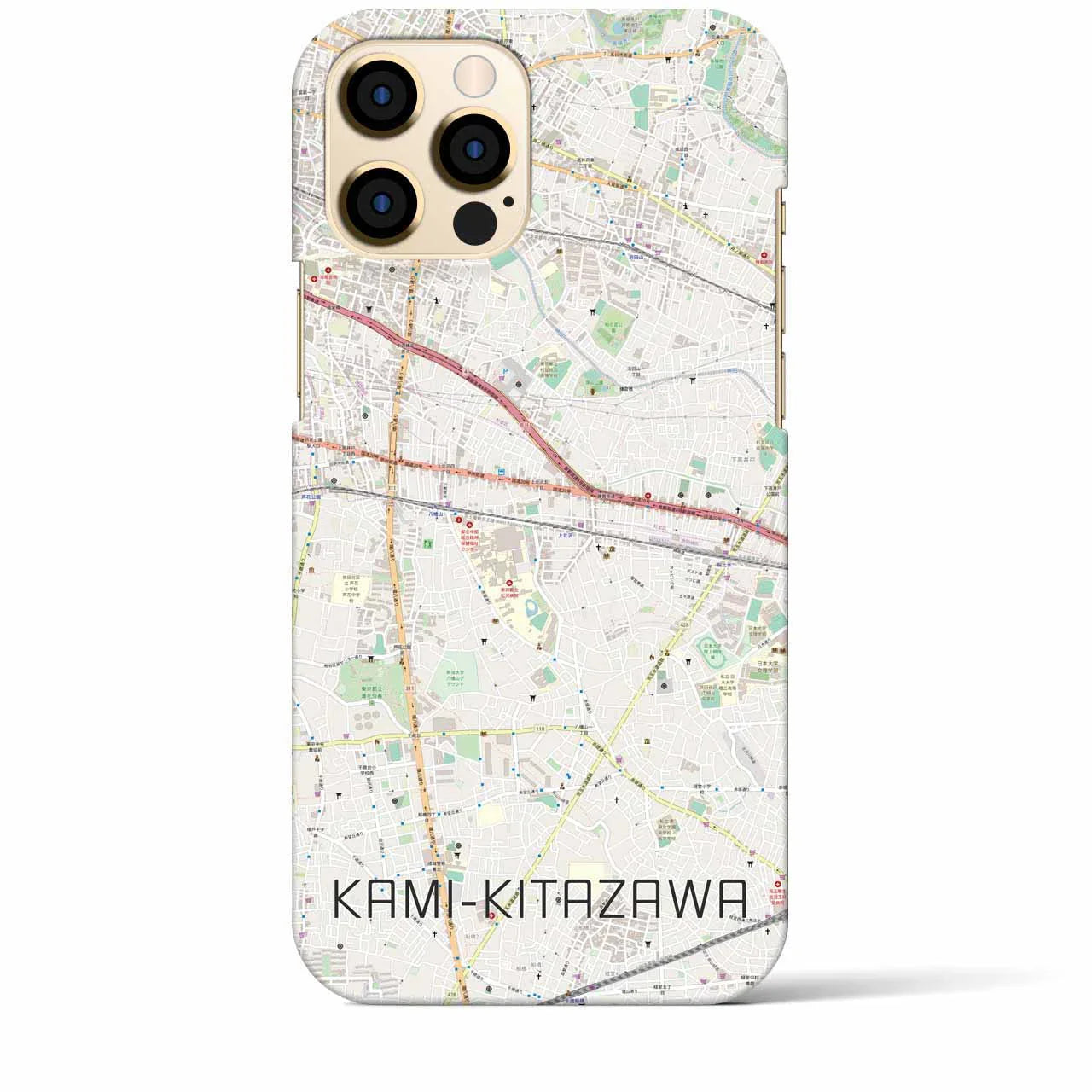 【上北沢(東京都)】地図柄iPhoneケース(バックカバータイプ)