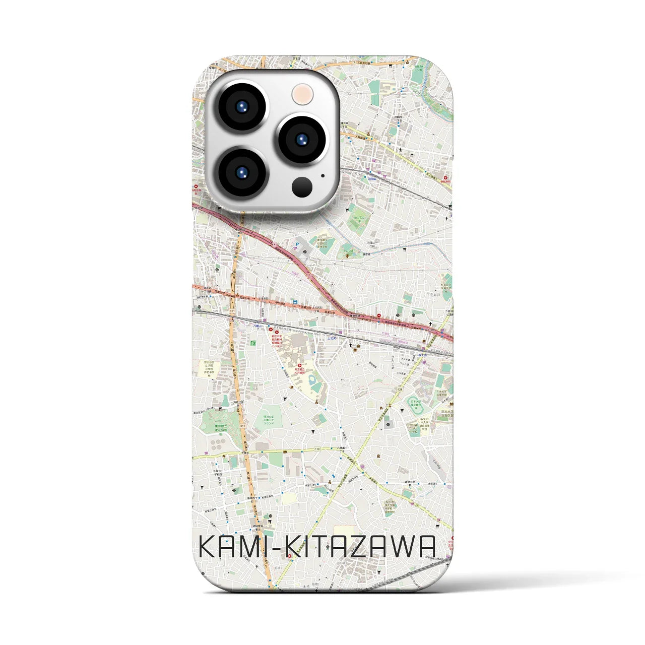 【上北沢(東京都)】地図柄iPhoneケース(バックカバータイプ)