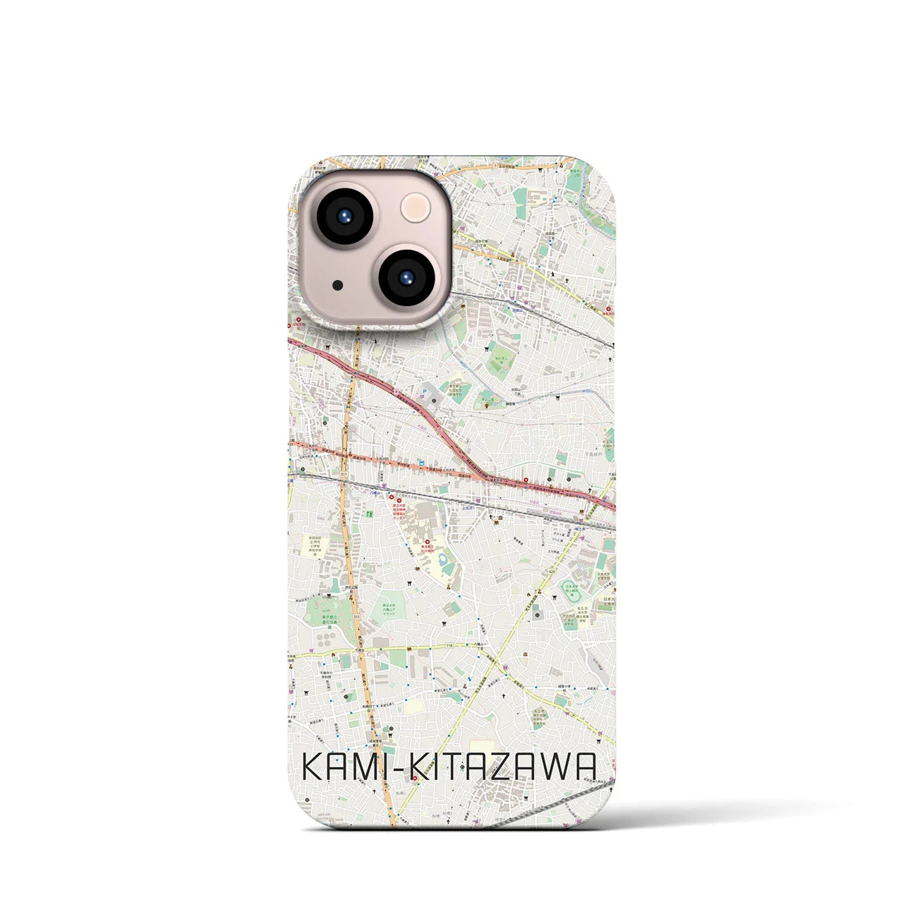 【上北沢(東京都)】地図柄iPhoneケース(バックカバータイプ)